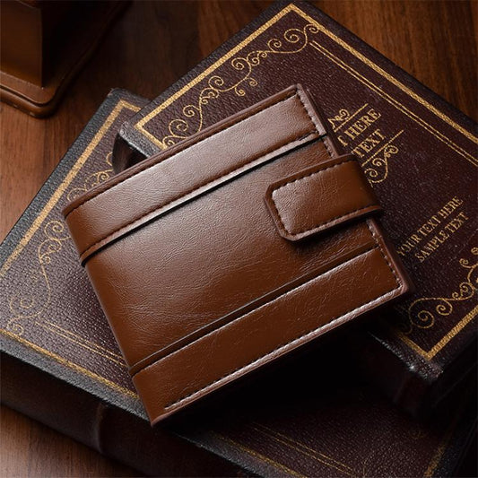 Vintage Oil-waxed Leather Multi-card Slot Large Capacity Zippered Men Wallet
