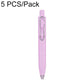 Retractable ballpoint pen, lavender purple body with pocket clip