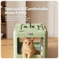Portable Foldable Pet Carrier Crate with Ventilated Mesh