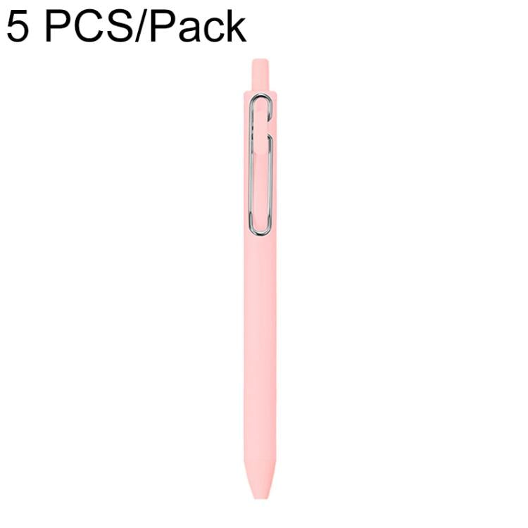 5 PCS/Pack 0.5mm Bullet Tip Colorful Retractable Pocket Ballpoint Pen