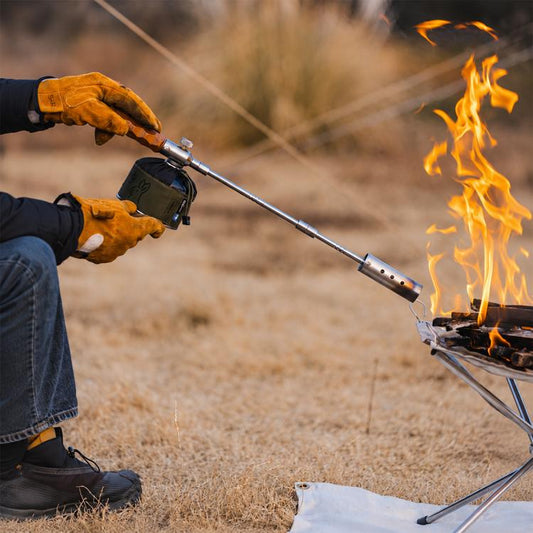 Outdoor Portable Detachable Stainless Steel Camping Blowtorch, with Adapter and Igniter, without Adapter and Igniter