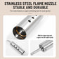 Stainless steel flame nozzle with built-in copper ring and air outlet