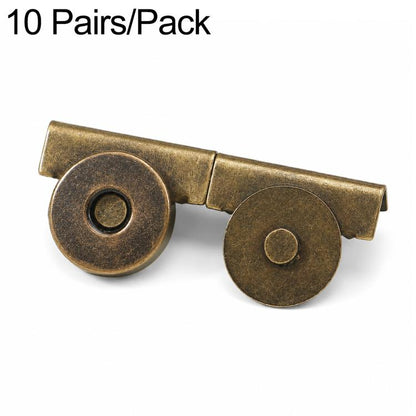 10 Pair/Pack Strong Magnetic Leather Bag Metal Buttons