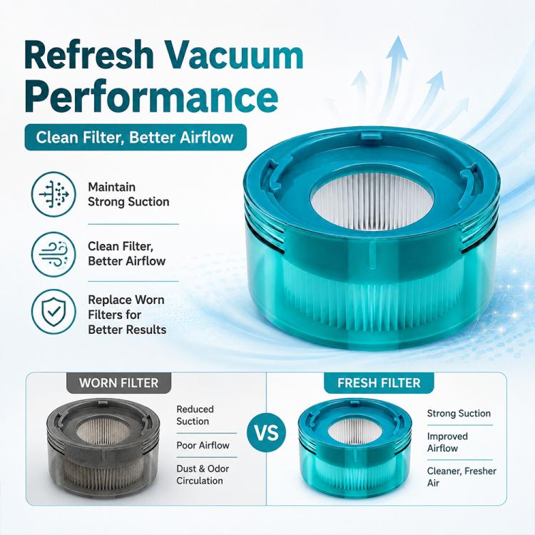 Vacuum Cleaner Replacement Dust Bag Post-Filter For Dyson V10 Optic/Konical, Post-Filter Green, Dust Bag