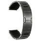Metal Hybrid Silicone Stainless Steel Watch Band, 22mm