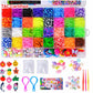 2500 PCS/Box 40-grid Rainbow Rubber Bands DIY Craft Bracelet Making Kit, 2500 PCS/Box 40-grid