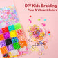 2500 PCS/Box 40-grid Rainbow Rubber Bands DIY Craft Bracelet Making Kit, 2500 PCS/Box 40-grid