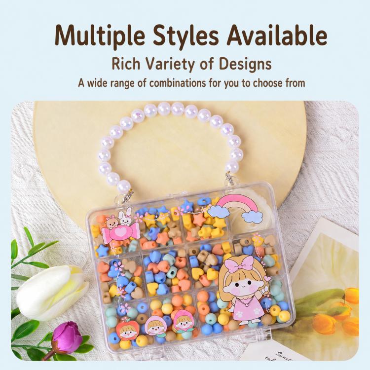DIY Beaded Bracelet Making Kit for Children, Dazzling Girl, Mermaid