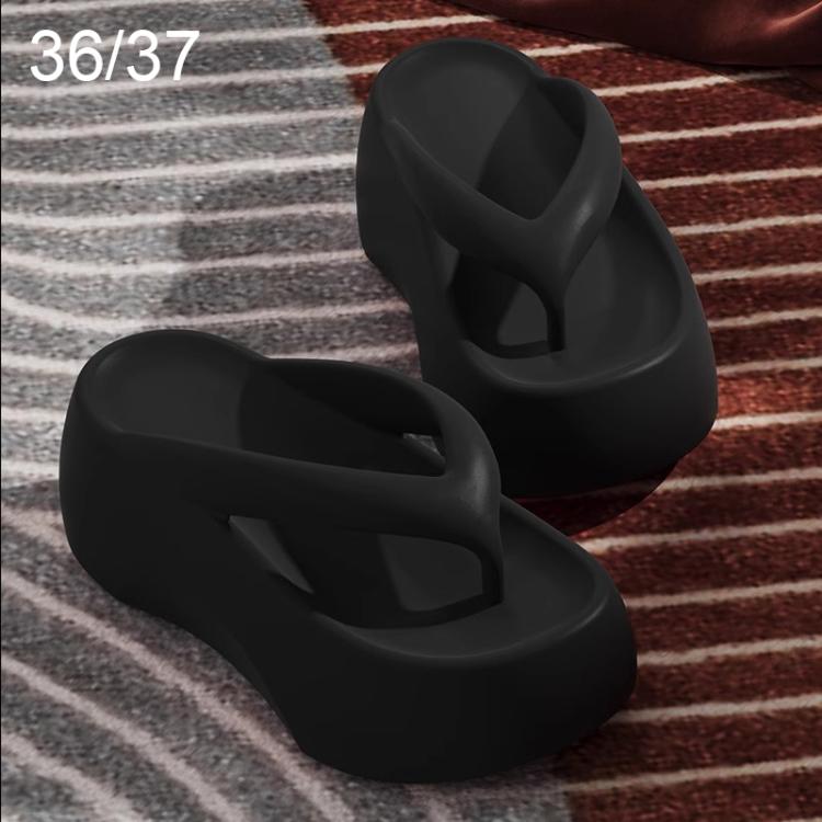 EVA Outer Wear Heightened Thick-Soled Flip Flops, 35-36, 37-38, 39-40