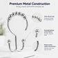 Stainless steel curtain hook with rounded ball tips and 2.8 mm wire thickness