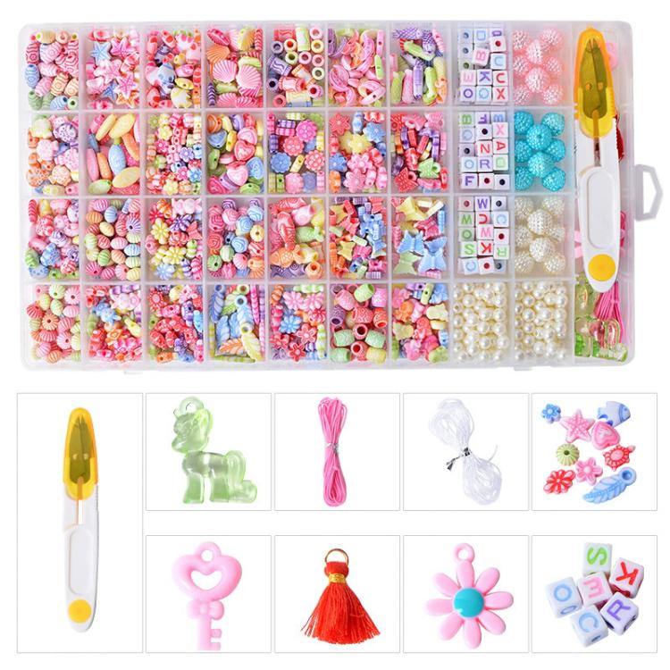 36-grid DIY Beaded Bracelet Kit, Minimalist Accessories, Multiple Accessories