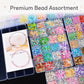 Children DIY Mixed-Color Beaded Bracelet Kit Random Color Delivery, 9-grid, 12-grid, 24-grid