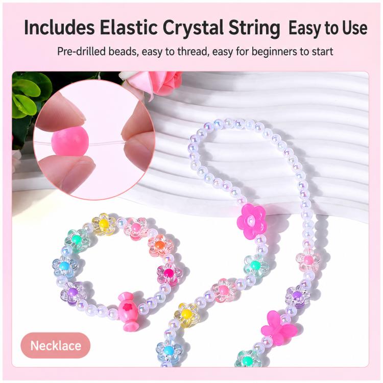 24-grid Double-layer Children DIY Beaded Bracelet Kit, 24-grid Double-layer
