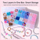 24-grid Double-layer Children DIY Beaded Bracelet Kit, 24-grid Double-layer