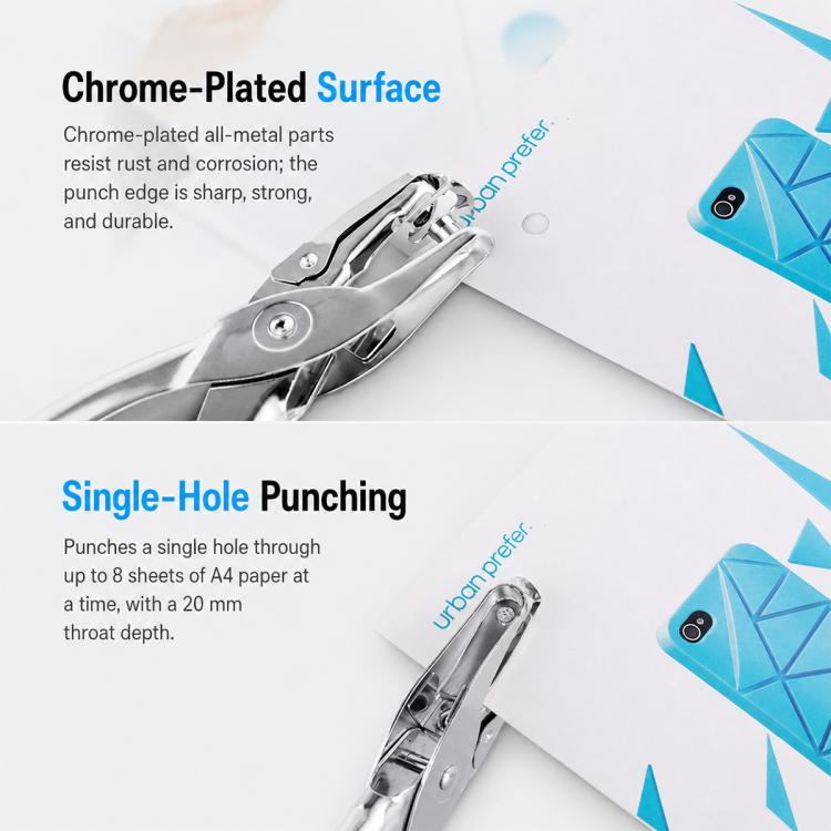 KW-TRIO Handheld Single Hole Punch, 97A0(6mm), 97B0(6mm), 97C3(3mm)