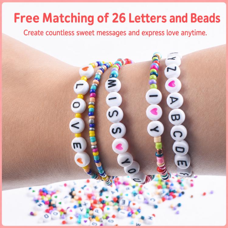 28-grid DIY Beaded Bracelet Kit for Amblyopia Training, 28-grid