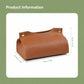 Storage Bag Style Dustproof PU Leather Tissue Box