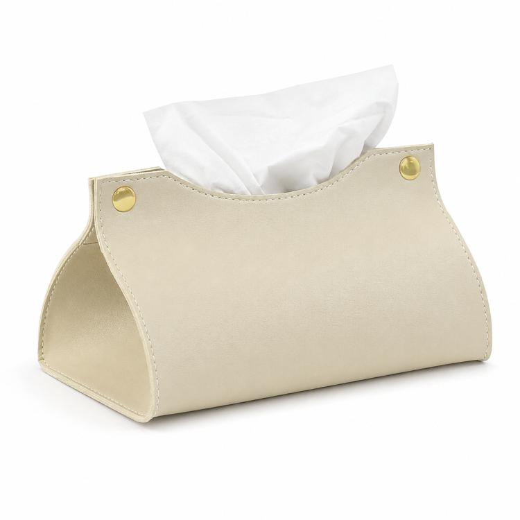 Storage Bag Style Dustproof PU Leather Tissue Box