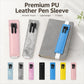 Leak-Proof Multi-Functional PU Leather Pen Sleeve