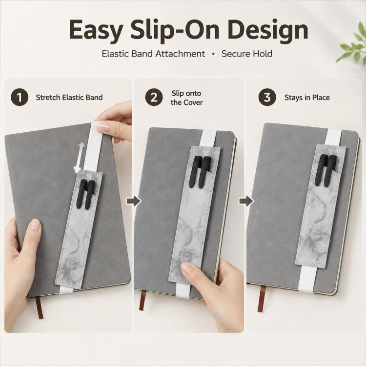 Leak-Proof Multi-Functional PU Leather Pen Sleeve