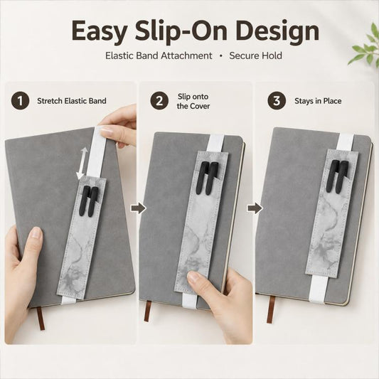 Leak-Proof Multi-Functional PU Leather Pen Sleeve