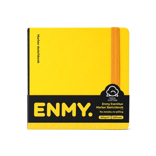 ENMY Even Color Square Sketchbook for Acrylic Markers, S-80 x 80mm, M-120 x 120mm, L-170 x 170mm