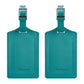 1 Pair Vintage PU Leather Luggage Tag