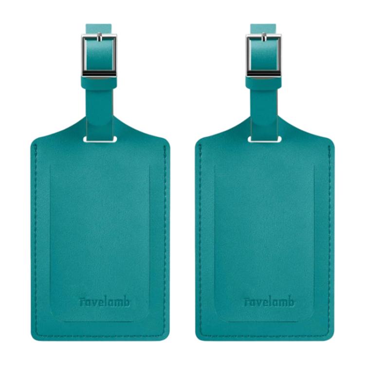 1 Pair Vintage PU Leather Luggage Tag