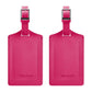 1 Pair Vintage PU Leather Luggage Tag