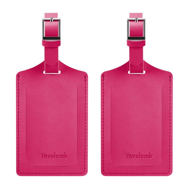 1 Pair Vintage PU Leather Luggage Tag