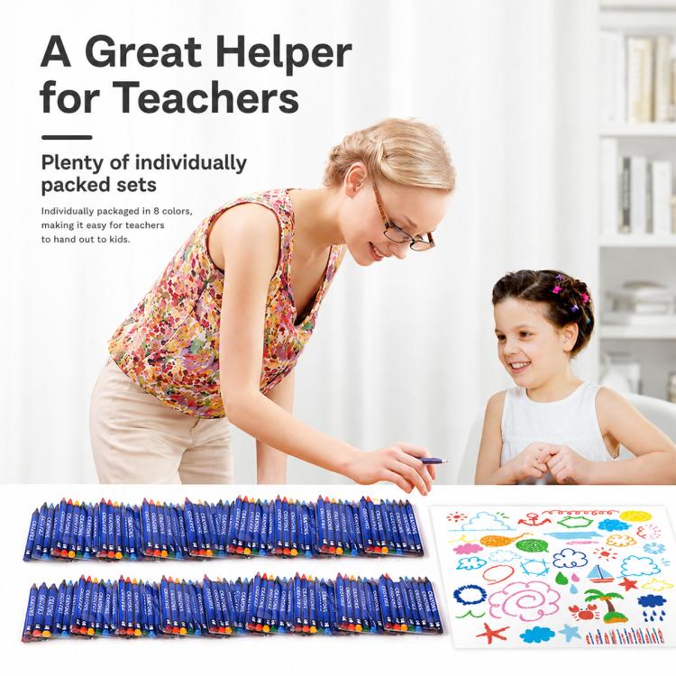 ENMY 320 PCS/Box Washable Color Crayons Oil Pastels