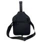 Black neoprene paddle bag with black crossbody strap and front zipper pocket.