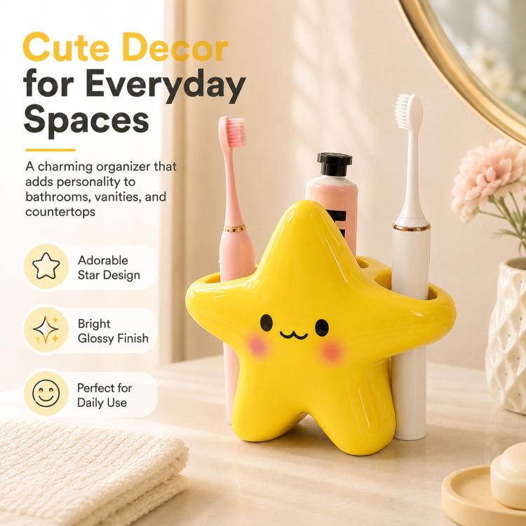 Cute Star-shaped Electric Toothbrush Holder