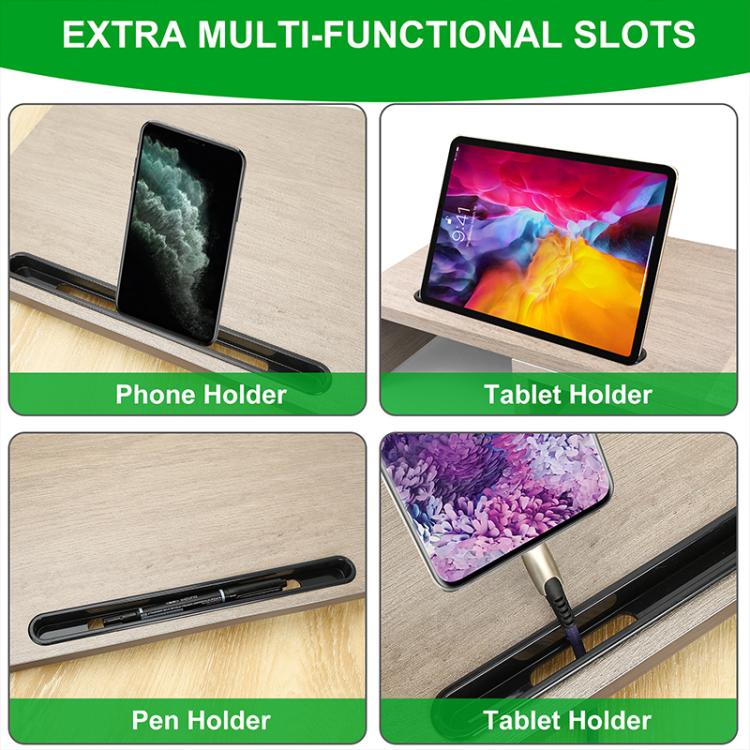 Adjustable Wooden Rotating Monitor Stand