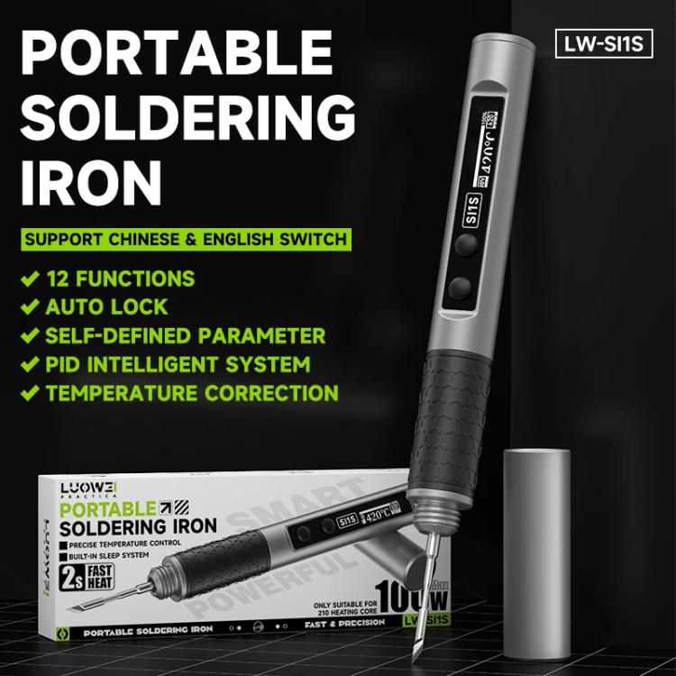 LUOWEI LW-SI1S 210W Portable Intelligent Electric Soldering Iron with Automatic Sleep