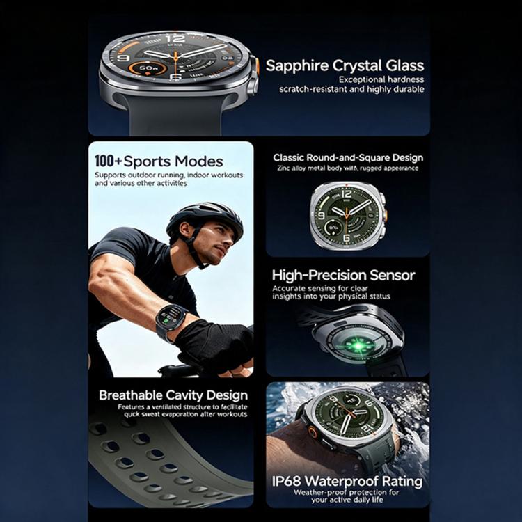 W9 1.52 inch Smart Watch Ultra2 Supports Bluetooth Calls