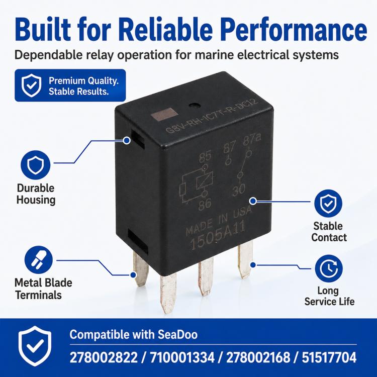 30A 5-Pin Multi-Purpose Relay for Sea-Doo PWC Jet Ski
