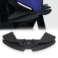 Motorcycle front spoiler downforce winglets, matte black 3-piece kit