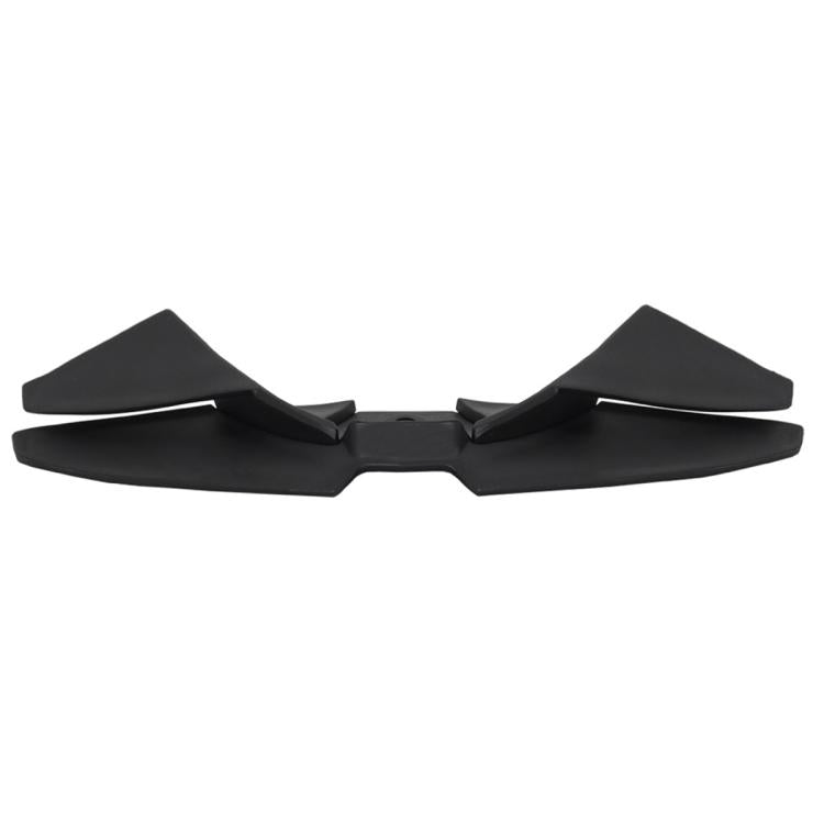 Motorcycle front spoiler downforce winglets, black aerodynamic side panels