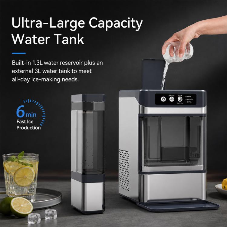 Commercial Household Fully Automatic Intelligent Ice Maker, US Plug, UK Plug, EU Plug