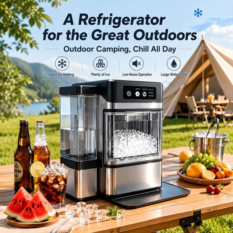 Commercial Household Fully Automatic Intelligent Ice Maker, US Plug, UK Plug, EU Plug