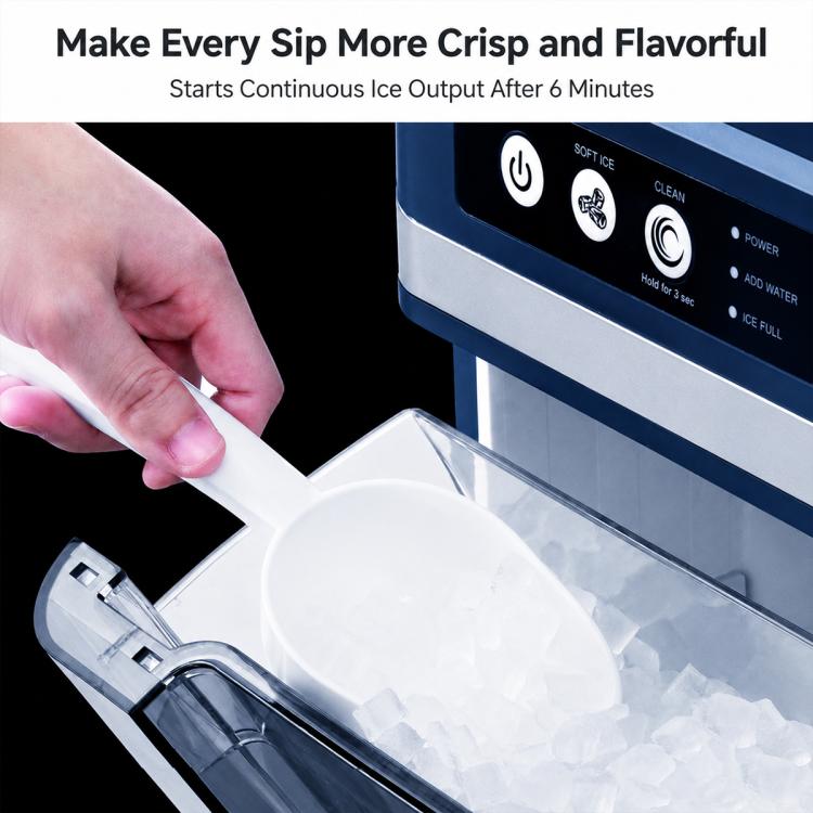 Commercial Household Fully Automatic Intelligent Ice Maker, US Plug, UK Plug, EU Plug