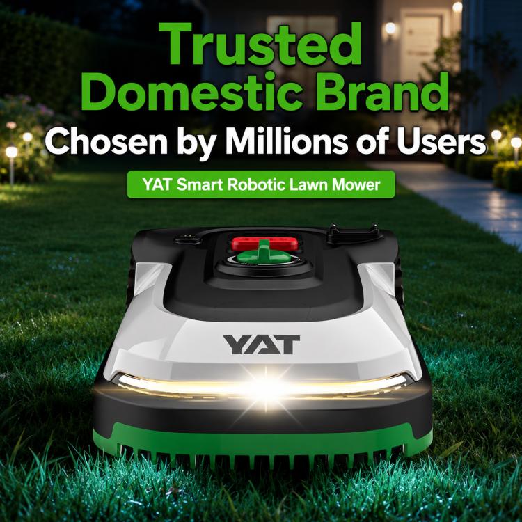 YAT YT8802 Intelligent Lawn Mower Robot, Automatic Grass Trimmer for Garden Lawn Weeding