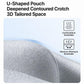Men's gray disposable boxer briefs, contoured deep crotch pouch detail