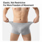 Men's gray disposable boxer briefs, elastic waistband for flexible movement