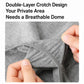 Men's gray disposable boxer briefs, double-layer crotch and reinforced stitching