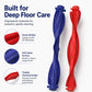 Wet Floor Cleaner Dual Bristle Rollers Brush Replacement Part, Bristle Rollers Brush