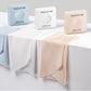 Women’s disposable seamless ice silk underwear briefs set with blue and beige briefs