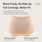 Seamless disposable underwear brief with full-coverage hip contour design, light beige