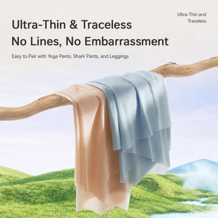 3-pack disposable seamless underwear briefs in light beige and light blue